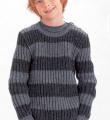  полосатый пуловер патентным узором фото к описанию