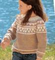Как связать  пуловер с норвежским узором с сердечками