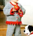  штаны и жакет для ребенка с красной окантовкой фото к описанию