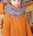  свитер для девочки с узором из сот фото к описанию