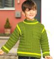  свитер для мальчика со структурным узором фото к описанию