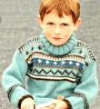  свитер с норвежским узором для мальчиков фото к описанию