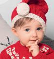  детская шапочка-колпак  с помпоном для нового года фото к описанию