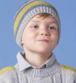  полосатая шапочка для ребенка фото к описанию