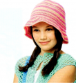  полосатая шляпка для девочки фото к описанию