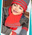  шапочка, шарфик и варежки для ребенка фото к описанию