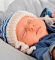  шапочка с завязками в полоску для новорожденного фото к описанию