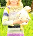  детское платье с кокеткой в полоску фото к описанию