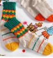  детские носки с цветным рисунком фото к описанию