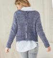Как связать спицами классический пуловер с застежкой на спине
