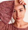 Как связать спицами кружевной пуловер с расклешенными рукавами