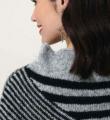 Как связать спицами полосатый пуловер с рукавом летучая мышь