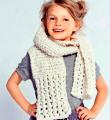 Спицами ажурный шарфик для ребенка фото к описанию