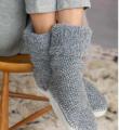 Спицами пушистые носки с плотной подошвой фото к описанию