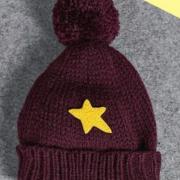 Как связать  теплая шапка со звездой